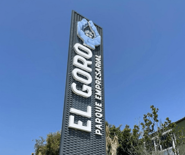 Imagen de la nueva señalética del Parque Empresarial de El Goro / TA